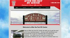 Desktop Screenshot of afterthefactrv.com